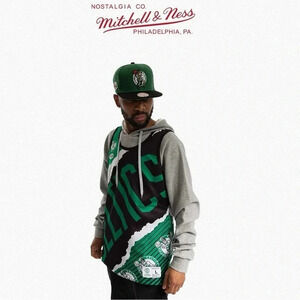NWT MITCHELL & NESS-Tank Top Nba Jumbotron 2.0 Sublimated Tank HC Boston Celtics